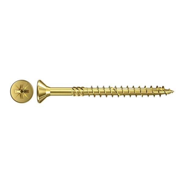 CHIPBOARD SCREW YELLOW GALVANIZED